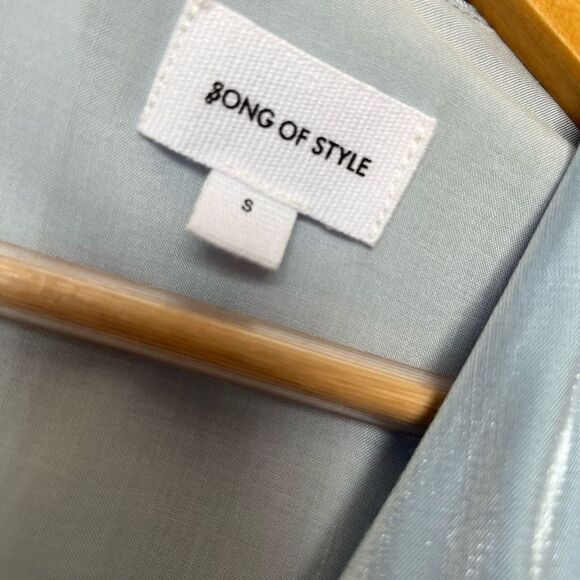 Song of Style Tucker Mini Dress in Clearwater Blue - Picture 6 of 8